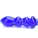 Spectrum Ribbed G-Spot/P-Spot Glass Dildo